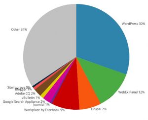 Siti internet WordPress - cms statistiche uso